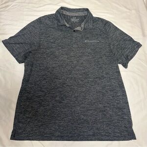 Vineyard Vines Performance Polo Shirt Mens XL Gray Stripe Polyester Stretch Golf